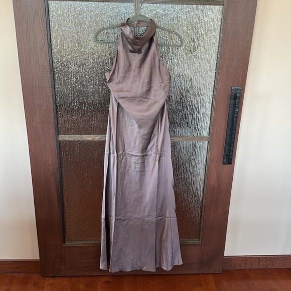Anine Bing Eliana Silk Cowl Neck Dress size Large NWT - Picture 9 of 16
